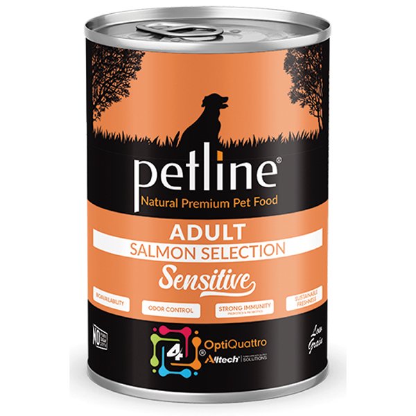 Petline 400 Gr Natural Adult Sensitive Somon Balıklı Pate Yetişkin | Yetişkin Köpek Konserve Maması