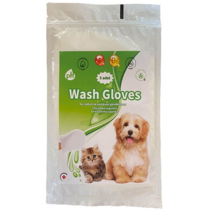 Petpatio Tek Kullanımlık Yıkama Eldiveni 5 Adet | Kedi Banyo Şampuanı Petpatio Tek Kullanımlık Yıkama Eldiveni 5 Adet | Kedi Banyo Şampuanı