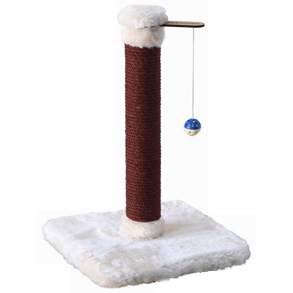 Kralle 35x35x54h Cm Tırmalama Ve İpli Oyuncak Gri | Çubuk Kedi Tırmalama Tahtası