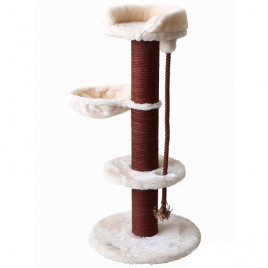 Kralle 50x50x115h Cm Tırmalama Tahtası Krem | Çubuk Kedi Tırmalama Tahtası