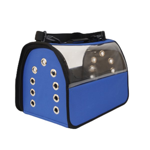 Petpretty 30x30x49 Cm Flybag Şeffaf Taşıma Çantası Mavi | Kedi Taşıma Çantası