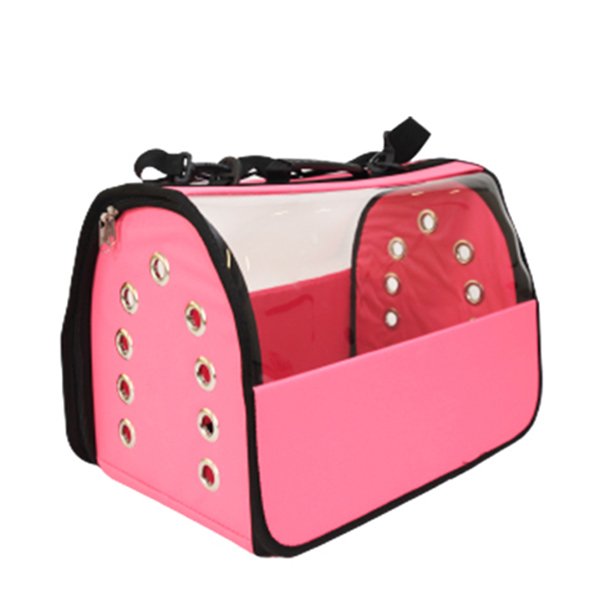 Petpretty 30x30x49 Cm Flybag Şeffaf Taşıma Çantası Pembe | Kedi Taşıma Çantası