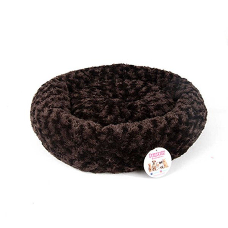 Petpretty 55x55 Cm Peluş Simit Yatak K.Kahve | Peluş Köpek Yatağı Petpretty 55x55 Cm Peluş Simit Yatak K.Kahve | Peluş Köpek Yatağı