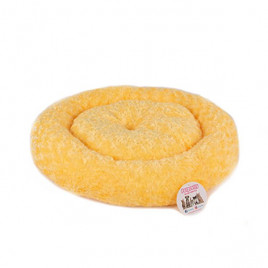 55x55 Cm Peluş Simit Yatak Sarı | Peluş Köpek Yatağı 55x55 Cm Peluş Simit Yatak Sarı | Peluş Köpek Yatağı