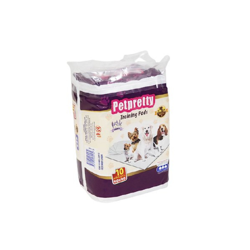 Petpretty 60x90 Tuvalet Eğitim Çiş Pedi Lavantalı 10'Lu | Köpek Çiş Alıştırma Pedi Petpretty 60x90 Tuvalet Eğitim Çiş Pedi Lavantalı 10'Lu | Köpek Çiş Alıştırma Pedi