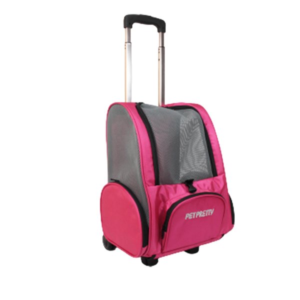 Petpretty Çekçekli Sırt Taşıma Çantası Pembe | Kedi Taşıma Çantası