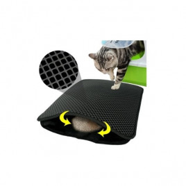 Elekli Kedi Tuvaleti Paspası 50x60 Cm Siyah