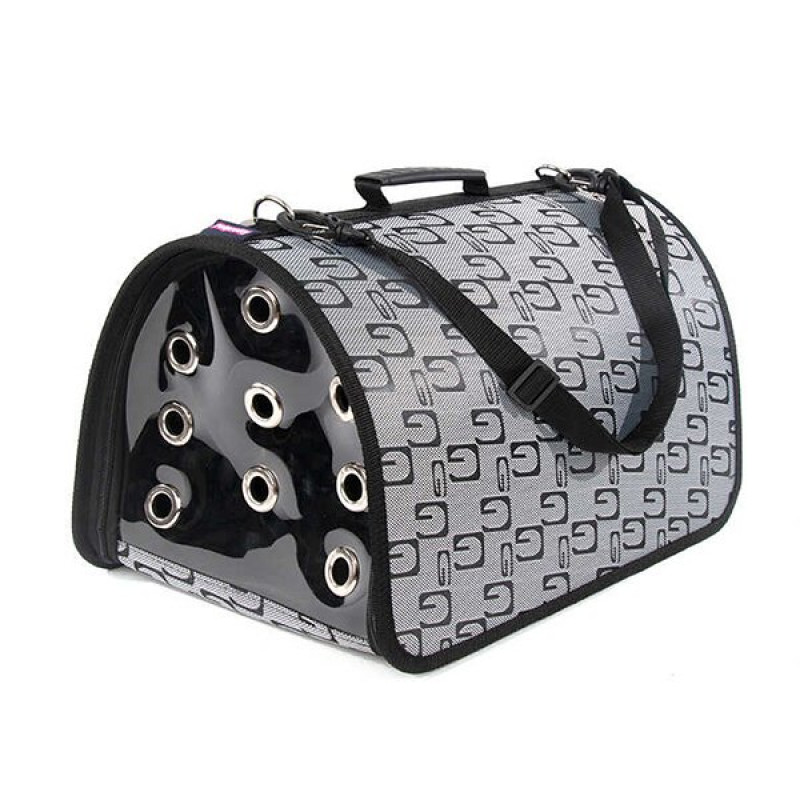 Petpretty Kapalı Taşıma Çantası Gri | Köpek Taşıma Çantası Ve Kafes