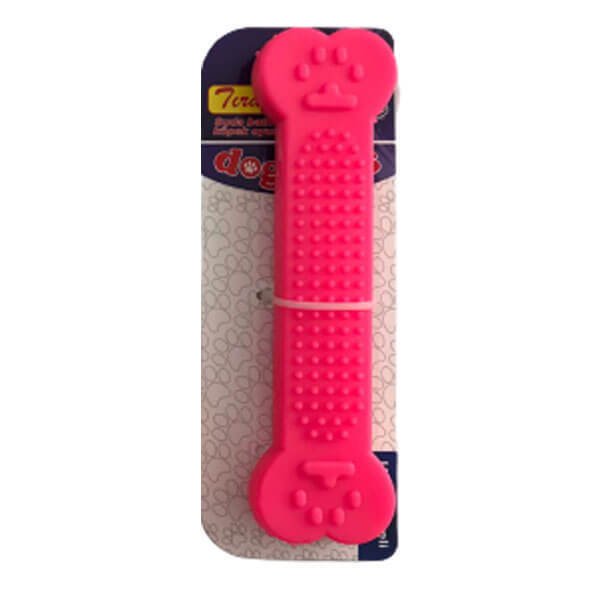 Petpretty Plastik Yassı Kemik Şeklinde Küçük Oyuncak Pembe | Kemik Şekilli Köpek Oyuncağı
