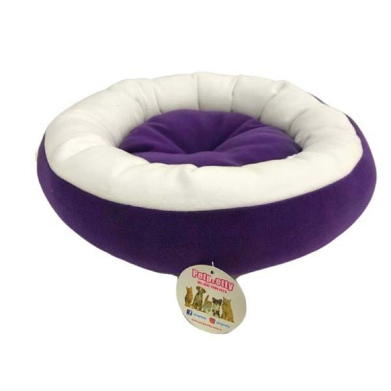Petpretty Vp-1649 Polar Simit Yatak Mor | Simit Kedi Yatağı Petpretty Vp-1649 Polar Simit Yatak Mor | Simit Kedi Yatağı