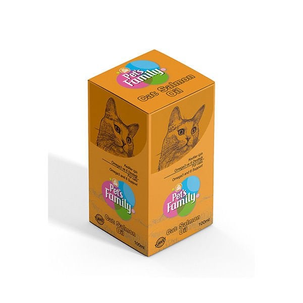 Pets Family 100 Ml Deri ve Tüy Bakımı için Somon Yağı | Kedi Vitamini