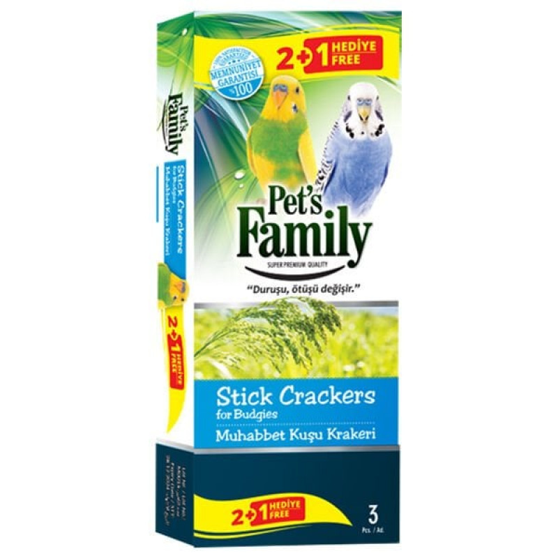 Pets Family 3 Adet Kraker | Kuş Krakeri Pets Family 3 Adet Kraker | Kuş Krakeri