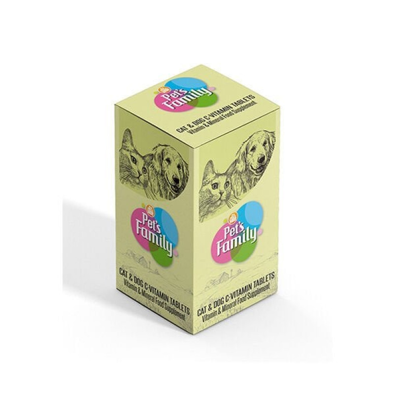 Pets Family 75 Tablet C Vitamini | Köpek Vitamini Pets Family 75 Tablet C Vitamini | Köpek Vitamini