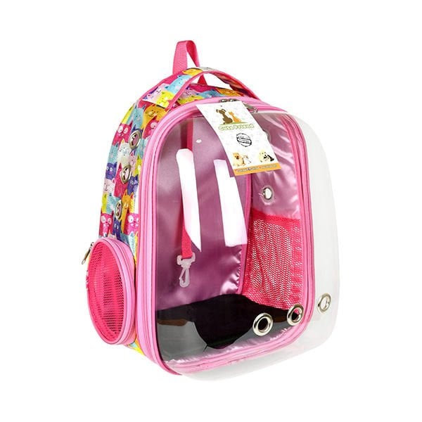 Petzz 25x30x45 Cm Astronot Taşıma Çantası Pembe | Köpek Taşıma Çantası Ve Kafes