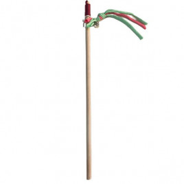 40 cm Püsküllü Ahşap Zilli Olta Oyuncak | Kedi Oltası 40 cm Püsküllü Ahşap Zilli Olta Oyuncak | Kedi Oltası