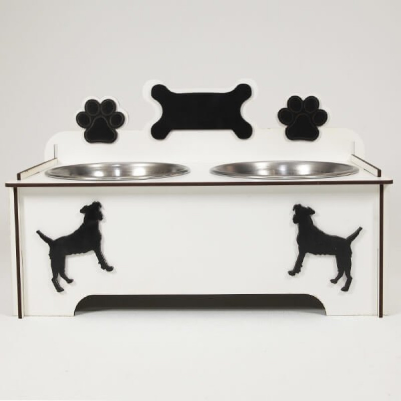 Petzz 9 Cm Ahşap Mama ve Su Kabı Seti Beyaz 2x300 Ml | İkili Mama Ve Su Kabı Petzz 9 Cm Ahşap Mama ve Su Kabı Seti Beyaz 2x300 Ml | İkili Mama Ve Su Kabı