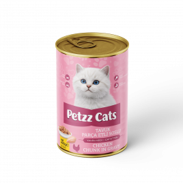 PetzzCats 400 Gr Tavuk Etli Yavru Kedi Konservesi 