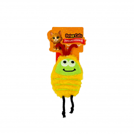 PetzzCats Bug Matatabi ve Çıngırak Sesli Peluş Kedi Oyuncağı Sarı 16x8 Cm
