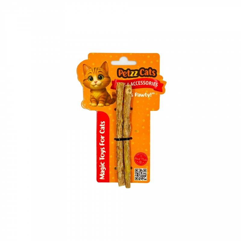 PetzzCats Dental Stick Doğal Matatabili Kedi Oyuncağı Medium 0,7-0,9x12 Cm