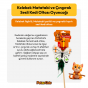 PetzzCats Kelebek 42 Cm Matatabi ve Çıngırak Sesli Kedi Oltası Oyuncağı Beyaz 