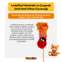 PetzzCats LadyBird Matatabi ve Çıngırak Sesli Kedi Oltası Oyuncağı Kırmızı/Mavi 42 Cm