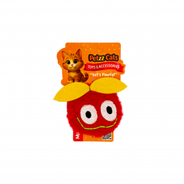 PetzzCats Peluş Matatabi ve Çıngırak Sesli Peluş Kedi Oyuncağı Kırmızı 12x8 Cm