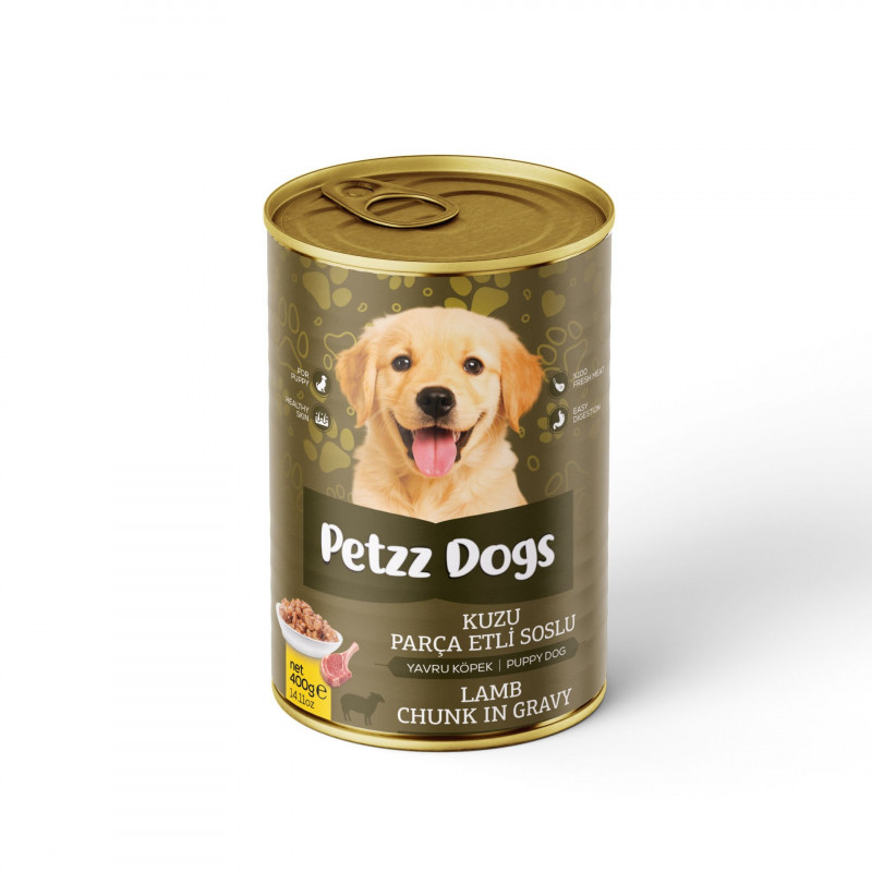 PetzzDogs 400 Gr Kuzu Etli Yavru Köpek Konservesi 