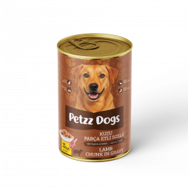 PetzzDogs 400 Gr Kuzu Etli Yetişkin Köpek Konservesi 