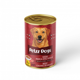 PetzzDogs 400 Gr Sığır Etli Yetişkin Köpek Konservesi 