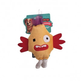 PetzzDogs Mad Sesli Dayanıklı Peluş Köpek Çiğneme Oyuncağı Sarı