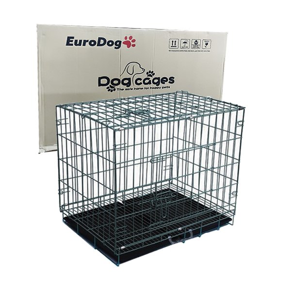 Euro Dog 92x61,5x68,5 Cm Siyah Dövme Kafes | Köpek Taşıma Çantası Ve Kafes