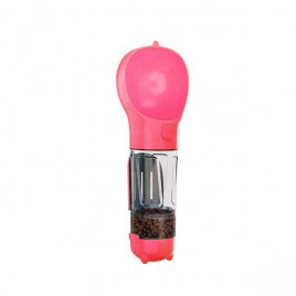 Mama Kabı İlaveli Seyahat Suluğu Pembe | Köpek Seyahat Mama Ve Su Kabı Mama Kabı İlaveli Seyahat Suluğu Pembe | Köpek Seyahat Mama Ve Su Kabı