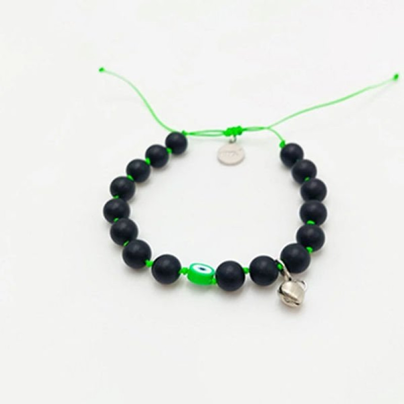 Pnx Pet Nazar Boncuklu Künye Yeşil | Kedi Künyesi Ve Çanı