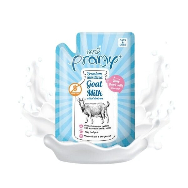 Pramy Kolostrum ve Arı Sütlü 60 Gr Yavru Kediler ve Köpekler için Sterilize Keçi Sütü