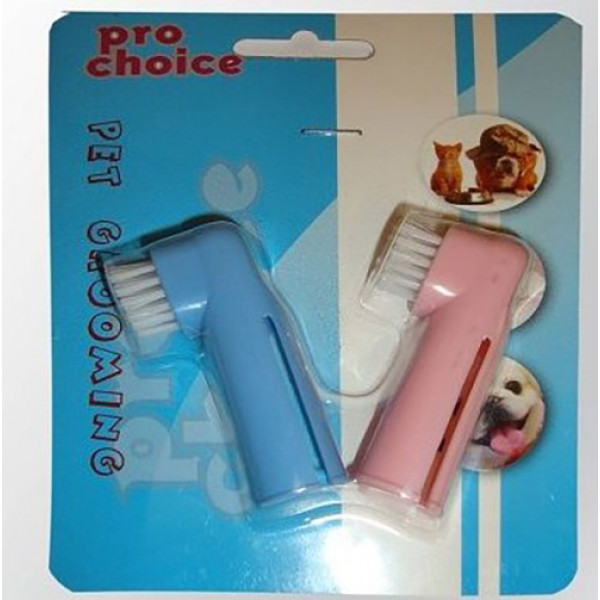 Pro Choice 2 Adet Parmak Diş Fırçası | Köpek Ağız Ve Diş Bakım Ürünü
