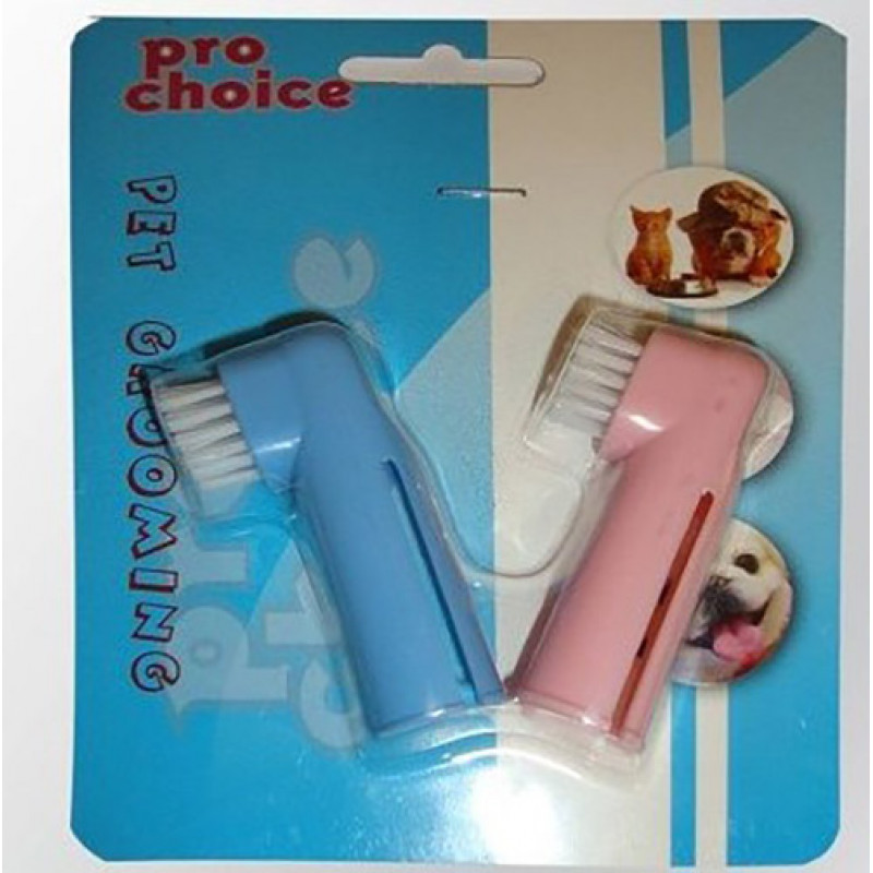 Pro Choice 2 Adet Parmak Diş Fırçası | Köpek Ağız Ve Diş Bakım Ürünü Pro Choice 2 Adet Parmak Diş Fırçası | Köpek Ağız Ve Diş Bakım Ürünü
