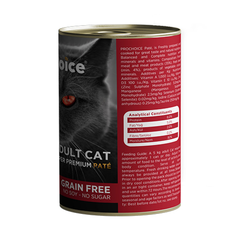 Pro Choice 6 Adet Adult Biftekli Yetişkin 400 Gr | Yetişkin Kedi Maması