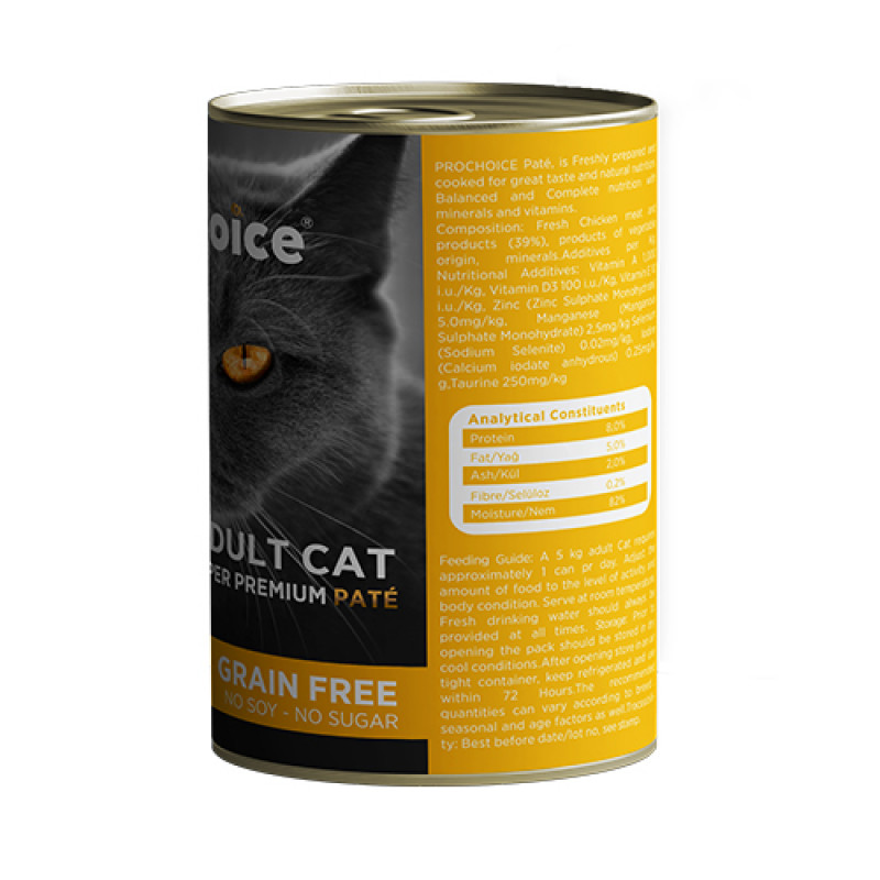 Pro Choice 6 Adet Tavuklu Yetişkin 400 Gr | Yetişkin Kedi Maması