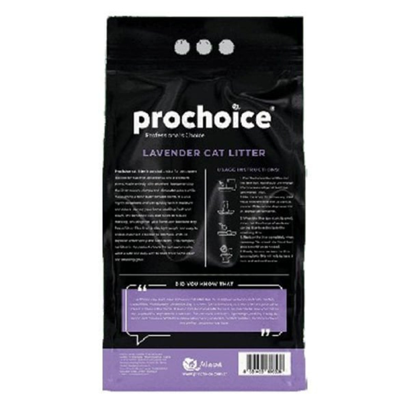 Prochoice 10 Lt Bentonit Lavantalı Topaklanan Doğal Kum | Doğal Kedi Kumu