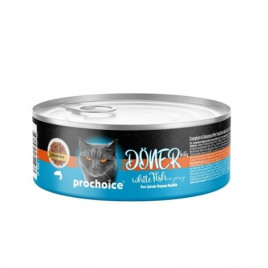 Prochoice 70 Gr Döner Bites Sos İçinde Beyaz Balıklı Yetişkin Konserve Kedi Maması 