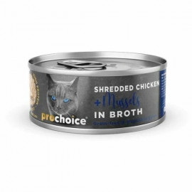Prochoice 70 Gr Et Suyunda Rendeli Taze Tavuk ve Midye | Yetişkin Kedi Maması Prochoice 70 Gr Et Suyunda Rendeli Taze Tavuk ve Midye | Yetişkin Kedi Maması