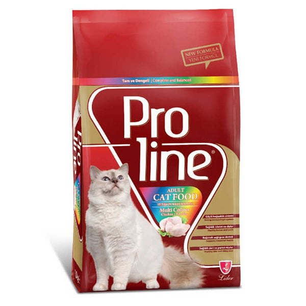 Proline 1,2 Kg Renkli Taneli Tavuk | Yetişkin Kuru Kedi Maması