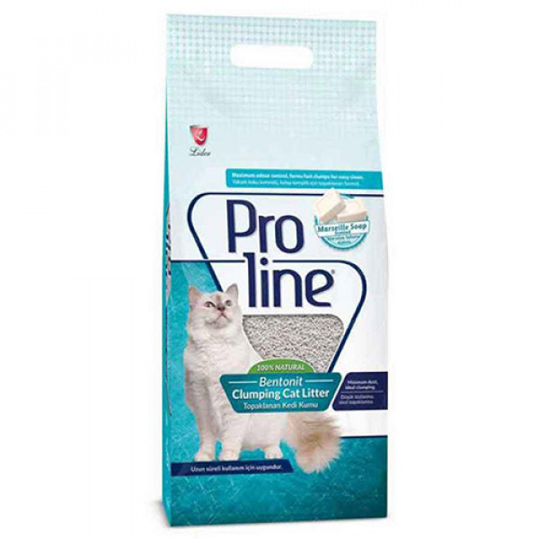 Proline 10 Lt Marsilya Sabun Kokulu Bentonit | Doğal Kedi Kumu