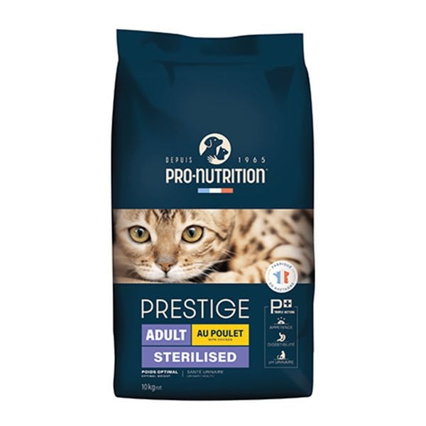 Pro Nutrition 10 Kg Prestige Sterilised Tavuk | Yetişkin Kuru Kedi Maması