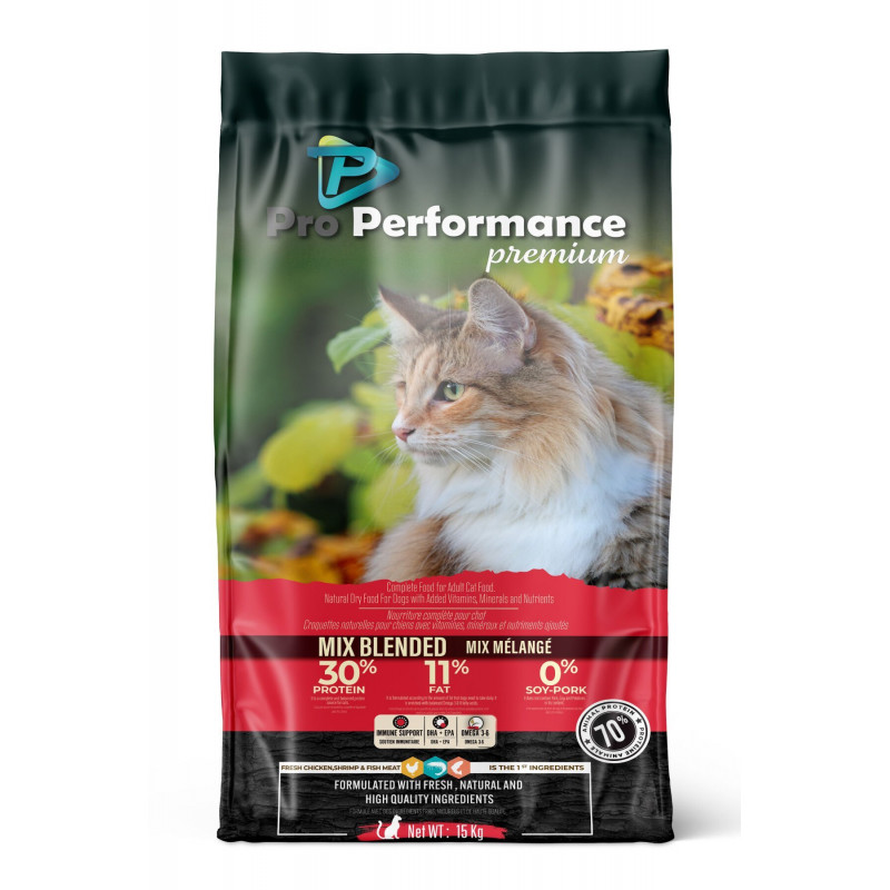 Pro Performance 15 Kg Adult Cat Mix Chicken | Yetişkin Kuru Kedi Maması