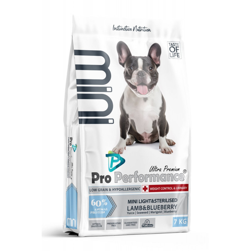 Pro Performance 7 Kg Kuzu Etli ve Yaban Mersinli Hipolaerjenik Küçük Irk Kısırlaştırılmış Köpek Maması 