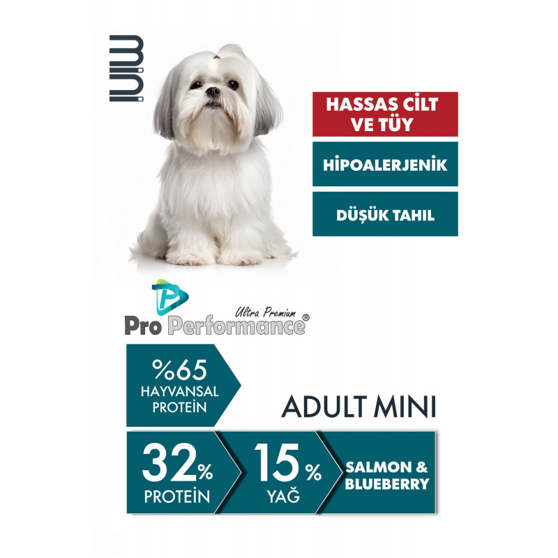 Pro Performance 7 Kg Somonlu ve Yaban Mersinli Küçük Irk Yetişkin Köpek Maması 