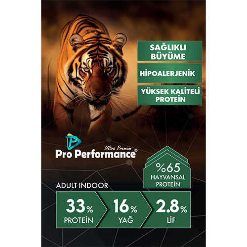 Pro Performance Kuzulu ve Pirinçli Yetişkin Kedi Maması 2 Kg