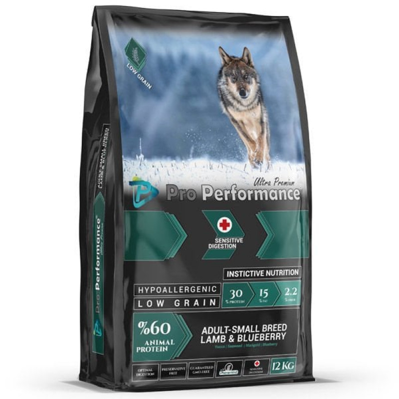 Pro Performance Small 12 Kg Kuzu Etli ve Yaban Mersinli Küçük Irk Yetişkin Köpek Maması 
