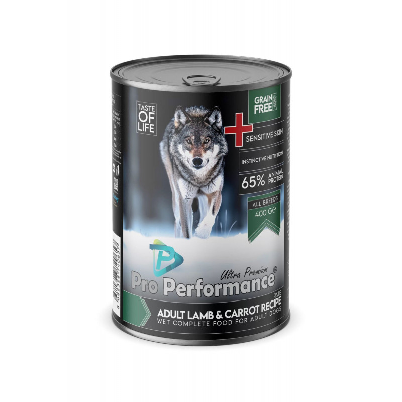 Pro Performance Ultra Premium 400 Gr Kuzu Etli ve Havuçlu Yetişkin Konserve Köpek Maması 